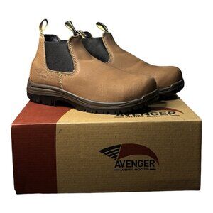 Avenger Foreman Romeo Slip Resistant Composite Toe Brown Leather Women’s Sz 7.5